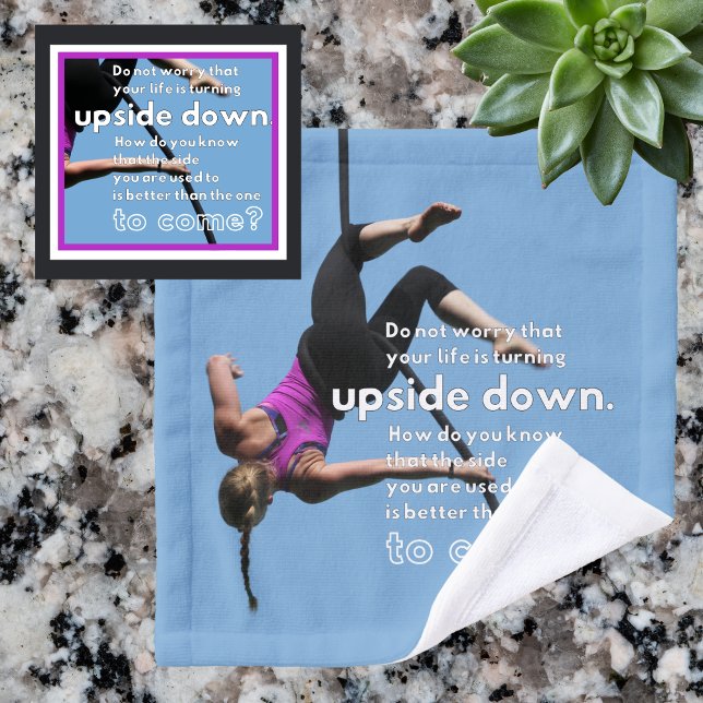 Optimismus im Angesicht des Wandels Blau Waschlappen (Von Creator hochgeladen)