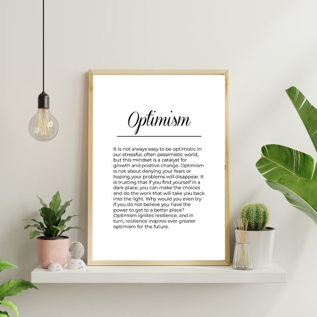 OPTIMISMUS Inspiration für Print Poster (Von Creator hochgeladen)