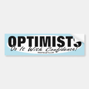 OPTIMIST-AUFKLEBER AUTOAUFKLEBER