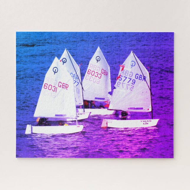 Optimist Segelboote Puzzle (Horizontal)