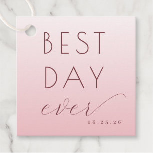 Optimistisch Rosa Typografische Feier Geschenkanhänger