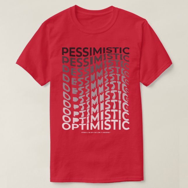 optimistisch T-Shirt (Design vorne)
