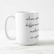 Optimistischer Kaffeebecher