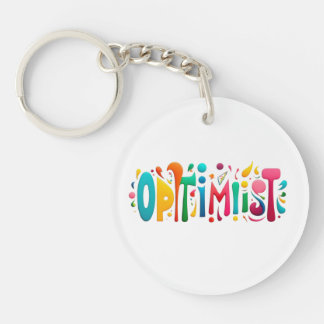 "Optimistischer Schlüsselanhänger - farbenfroh und