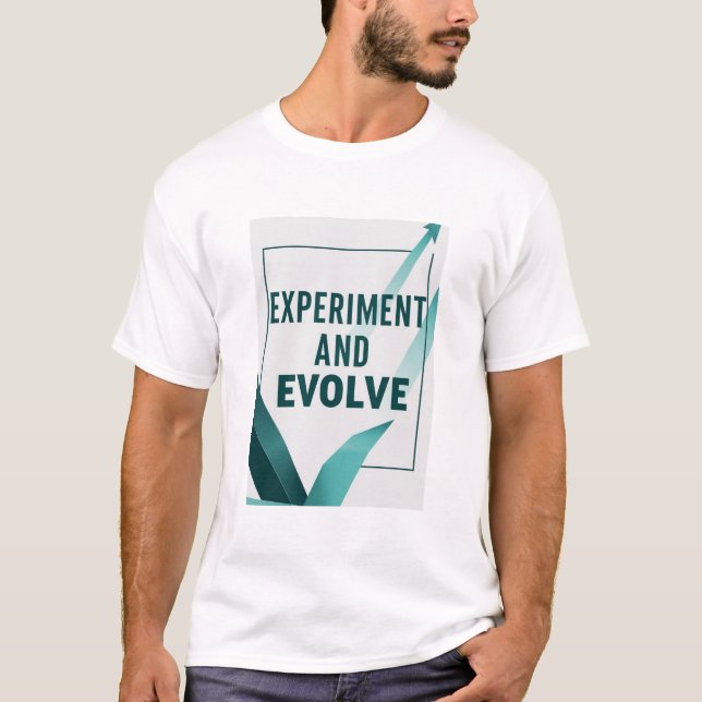 Option 2 "Experiment und Entwicklung" T-Shirt (Vorderseite)