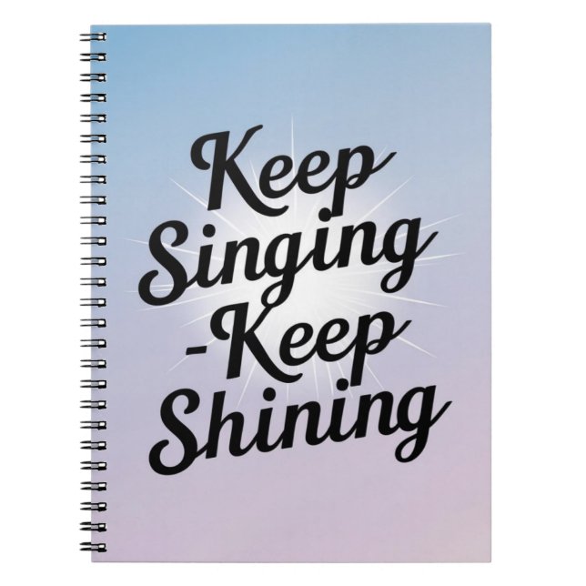 Option "behalt Behalt Shining" 2 Notizblock (Vorderseite)