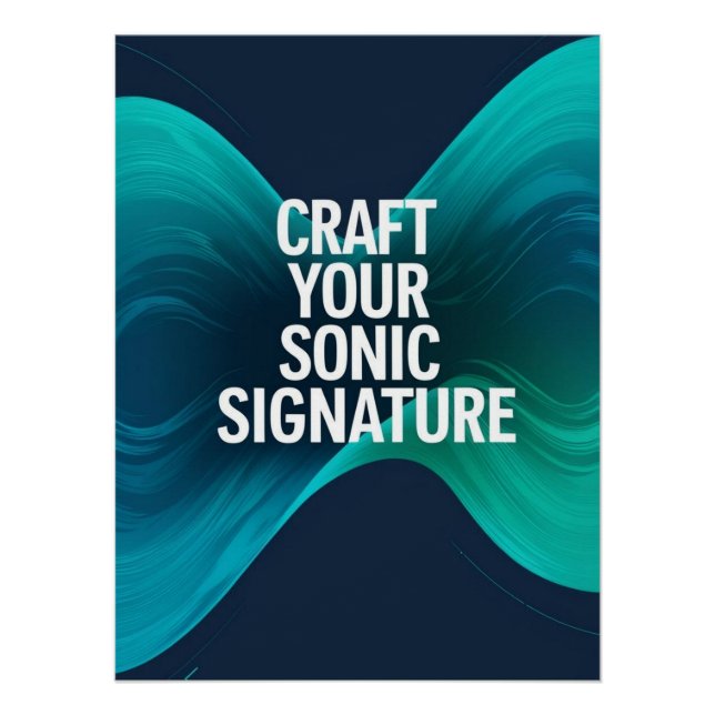 Option "Sonic Signature erstellen" 3 Poster (Vorderseite)