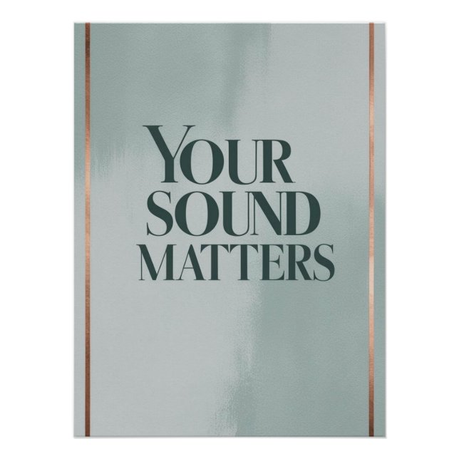 Option "Sound Matches" 3 Poster (Vorderseite)