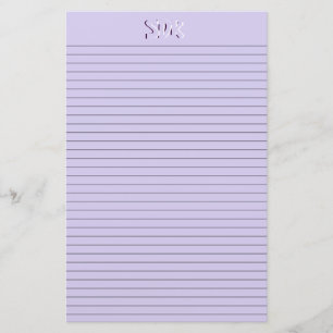 optionale Linien für das Papierstadium für Violett Briefpapier