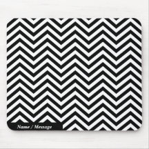 Optionen für das Schwarz-Weiß-Zig-Zag 1 Mousepad