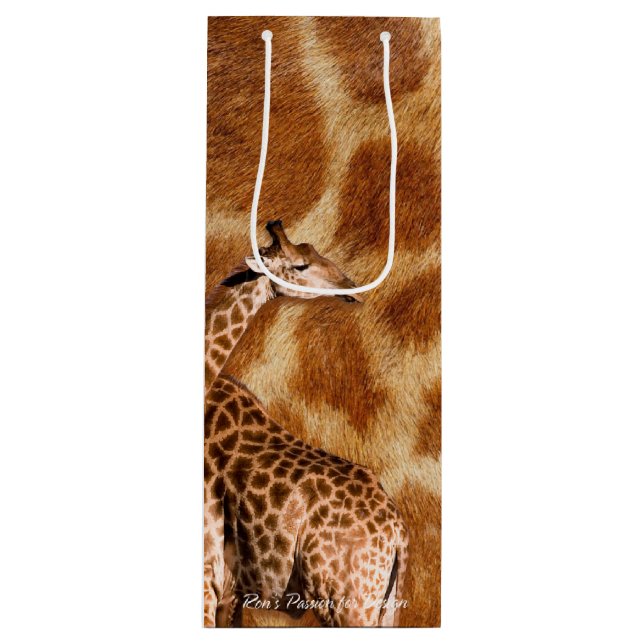 Optionen für Giraffe 1A Geschenktüte Für Weinflaschen (Vorderseite)