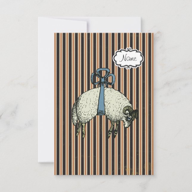 OPTIONEN FÜR hübsche Bugschaf™-DESIGNER ~ Einladun Einladung (Vorderseite)