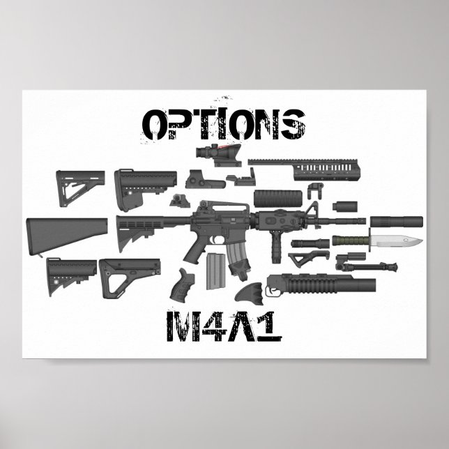 Optionen M4A1 Poster (Vorne)