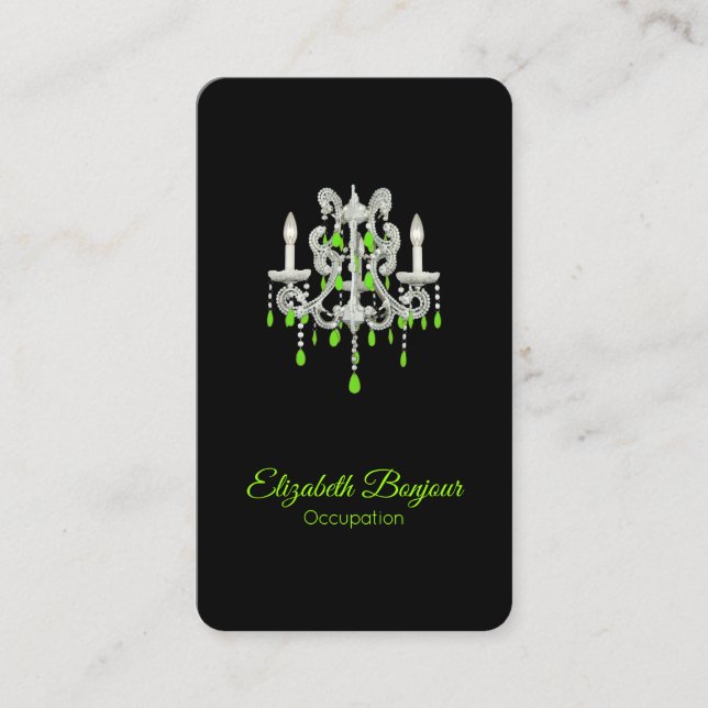 OPTIONEN Night Chandelier PAPER/GRÖSSE/FORM - Visitenkarte (Vorderseite)