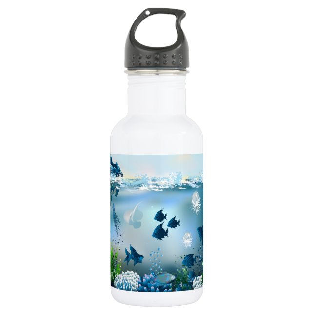 Optionen unter Wasser 5A-6A Edelstahlflasche (Vorderseite)