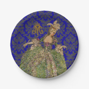 OPTIONEN VON Königin Marie Antoinette COLOR & SIZE Pappteller