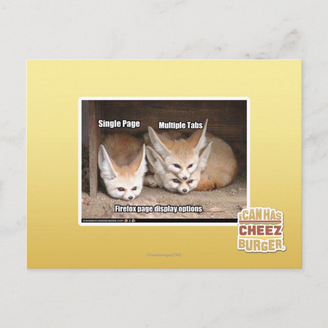 Optionen zur Seitendarstellung Postkarte (Vorderseite)