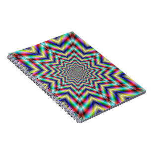 Optisch herausforderndes Star-Notebook Notizblock