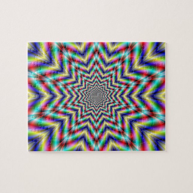 Optisch herausforderndes Star-Puzzle Puzzle (Horizontal)