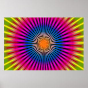 OPTISCHE HYPNO-DISKUSSION RECTANGULAR POSTER