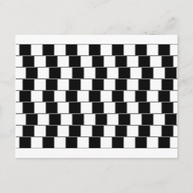 OPTISCHE ILLUSION #102 TILE WALL POSTKARTE (Vorderseite)