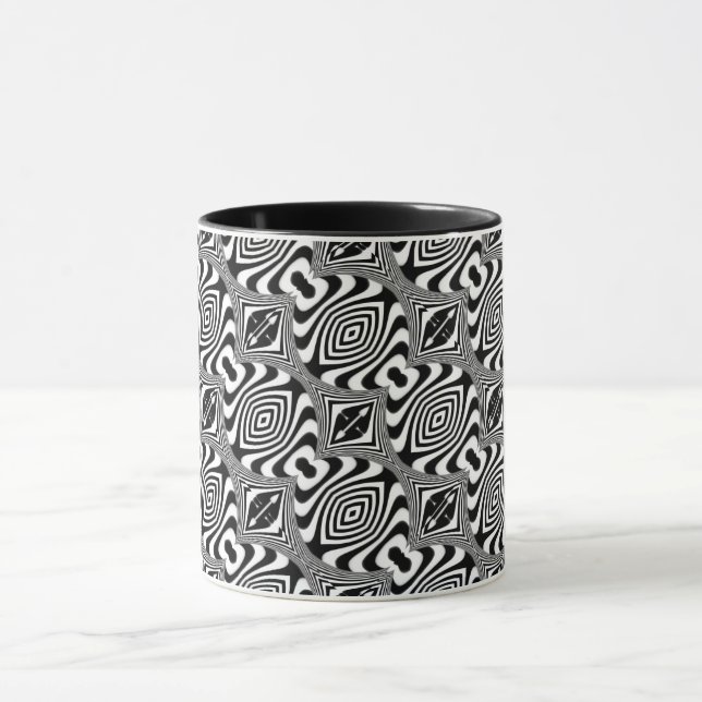 Optische Illusion 11 Abstrakte Gestaltung Tasse (Zentrum)