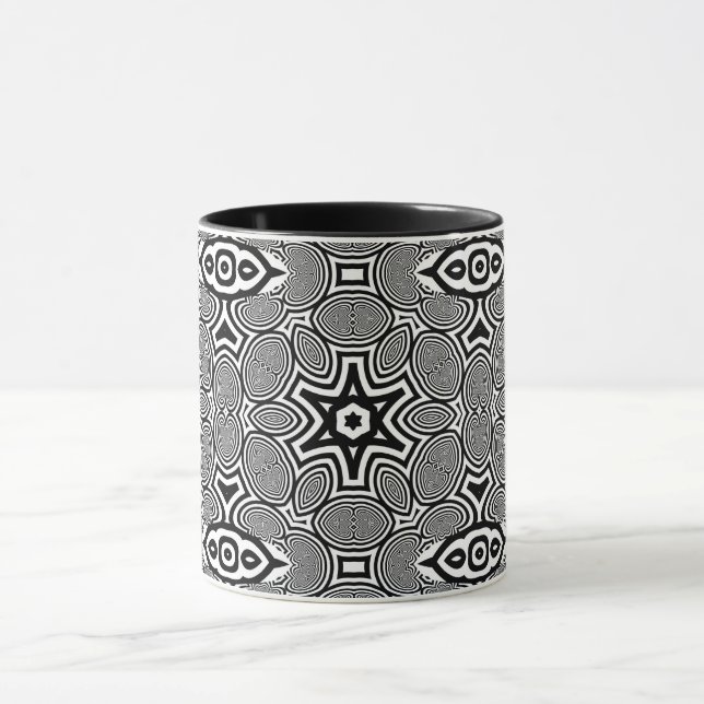 Optische Illusion 12 Abstrakte Gestaltung Tasse (Zentrum)