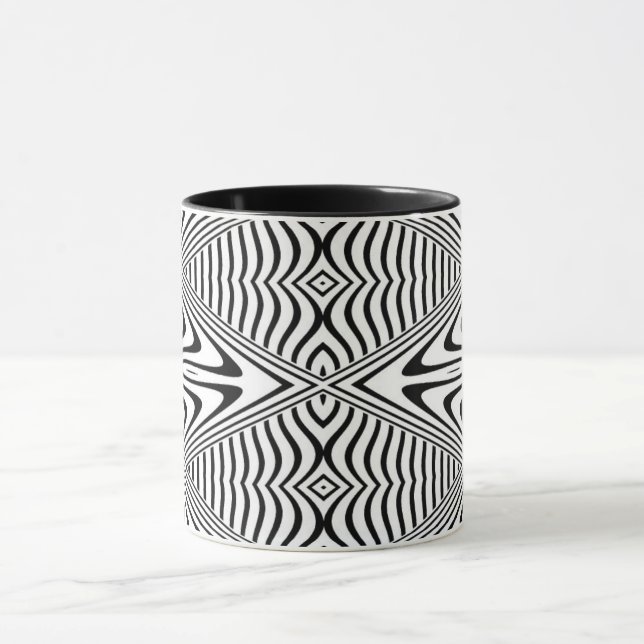 Optische Illusion 13 Abstrakte Gestaltung Tasse (Zentrum)
