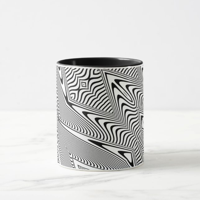 Optische Illusion 14 Abstrakte Gestaltung Tasse (Zentrum)