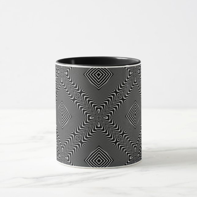 Optische Illusion 17 Abstrakte Gestaltung Tasse (Zentrum)