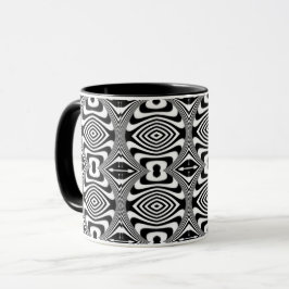 Optische Illusion 3 Abstraktes Design Tasse