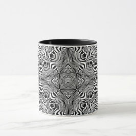 Optische Illusion 4 Abstraktes Design Tasse