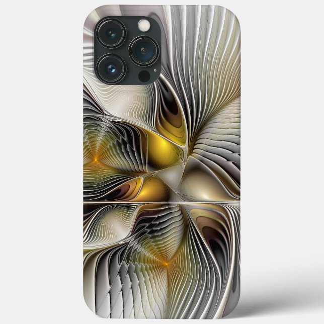 Optische Illusion Abstraktes 3D-Fraktal mit Tiefe Case-Mate iPhone Hülle (Rückseite)