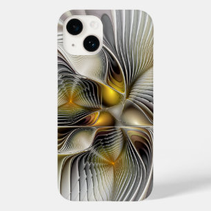 Optische Illusion Abstraktes 3D-Fraktal mit Tiefe Case-Mate iPhone 14 Hülle