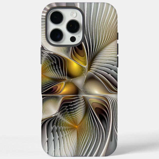 Optische Illusion Abstraktes 3D-Fraktal mit Tiefe Case-Mate iPhone Hülle (Rückseite)