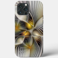 Optische Illusion Abstraktes 3D-Fraktal mit Tiefe