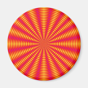 Optische Illusion abstraktes Design. Magnet
