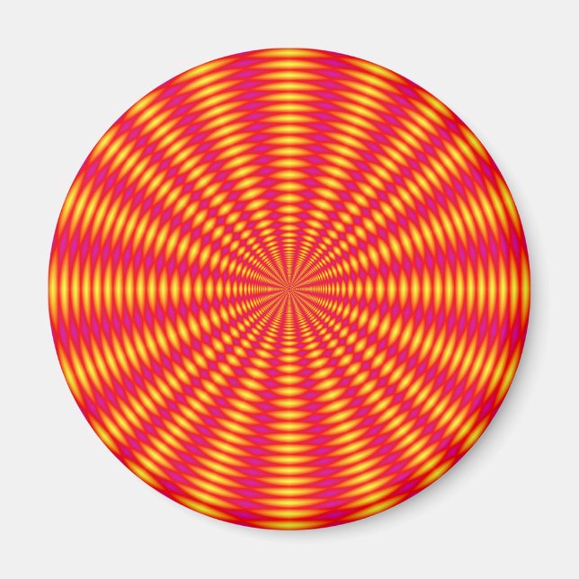 Optische Illusion abstraktes Design. Magnet (Vorne)
