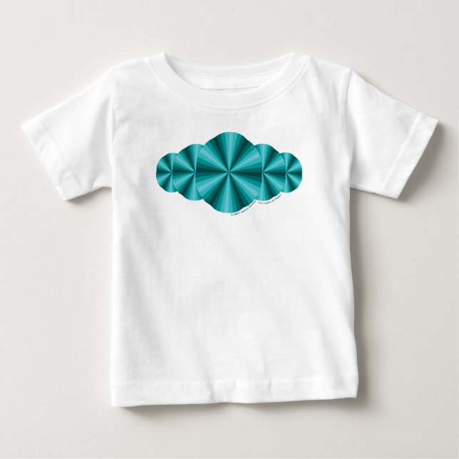 Optische Illusion Aqua Kid's and Baby Light Shirt (Vorderseite)