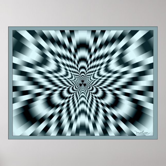 Optische Illusion bei tödlicher Strahlung Poster (Vorne)