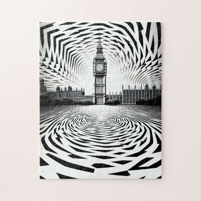 Optische Illusion Big Ben Puzzle (Vertikal)