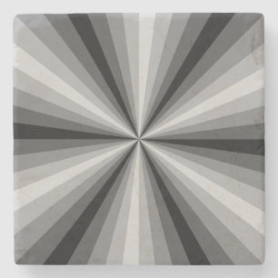Optische Illusion Black Stone Untersetzer