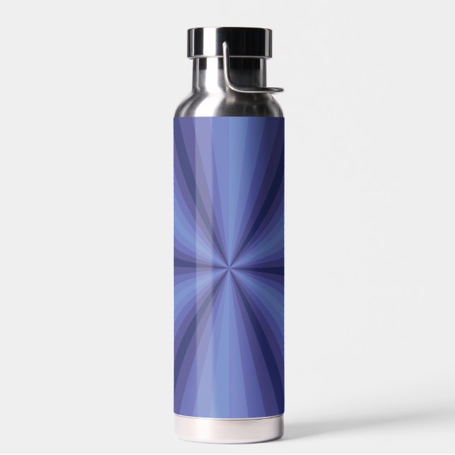 Optische Illusion Blau Trinkflasche (Links)