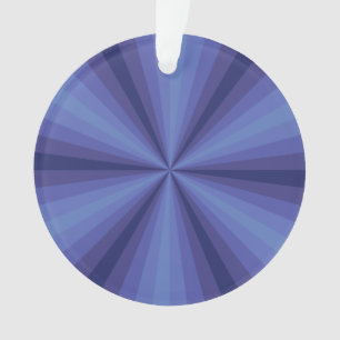 optische Illusion blaue Akrylverzierung Ornament