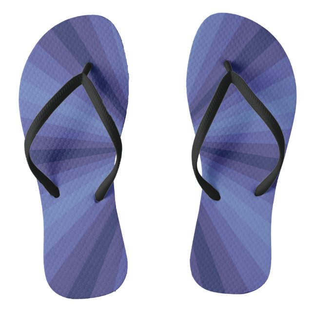 Optische Illusion Blaue Flip Flops (Fußbett)