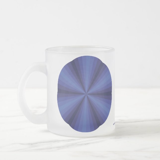 Optische Illusion Blaue Tasse (Links)
