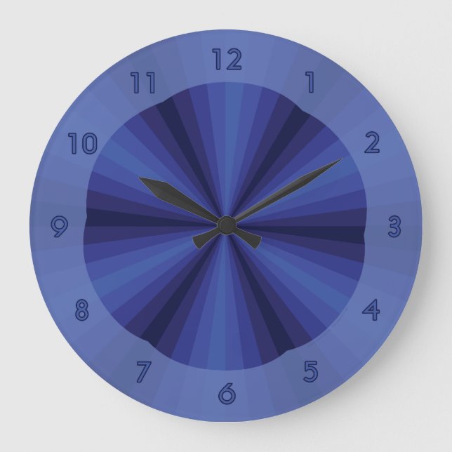 Optische Illusion blaue Uhr (Vorderseite)