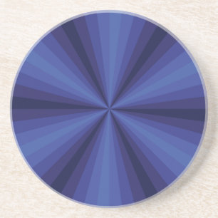 Optische Illusion Blauer Untersetzer