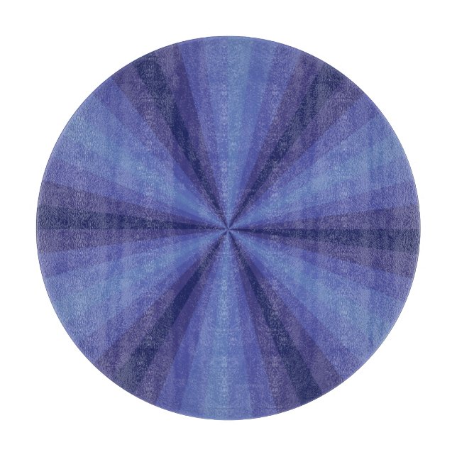 Optische Illusion blaues Glas-Zuschnitt-Board Schneidebrett (Vorderseite)