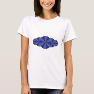 Optische Illusion Blaues Shirt für Frauen